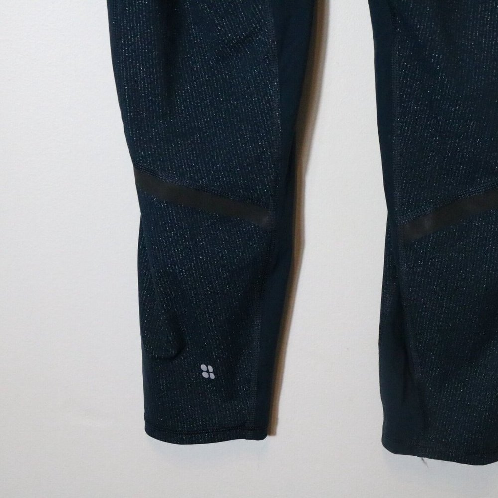Sweaty Betty Womens Zero Gravity Legging Size XXL Glitter Blue Cropped High rise - Picture 8 of 8